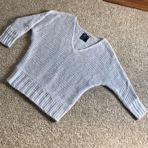 American eagle light gray sweater